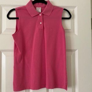 BROOKS BROTHERS 346 SLEEVELESS PINK POLO XS